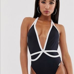 ASOS free society black and white one piece